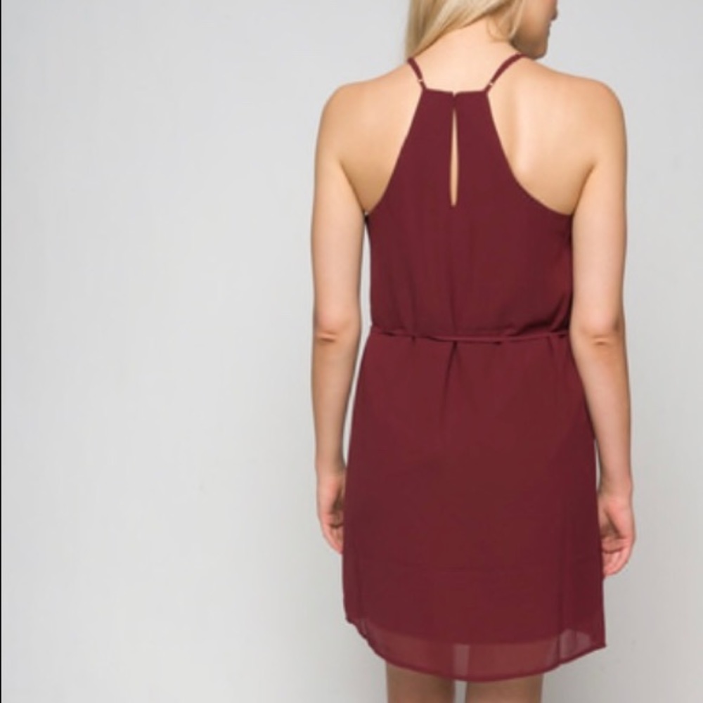 Women’s midi dressFULL LINING HALTER ELASTIC WAIST - Picture 2 of 8